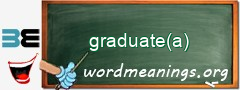 WordMeaning blackboard for graduate(a)
